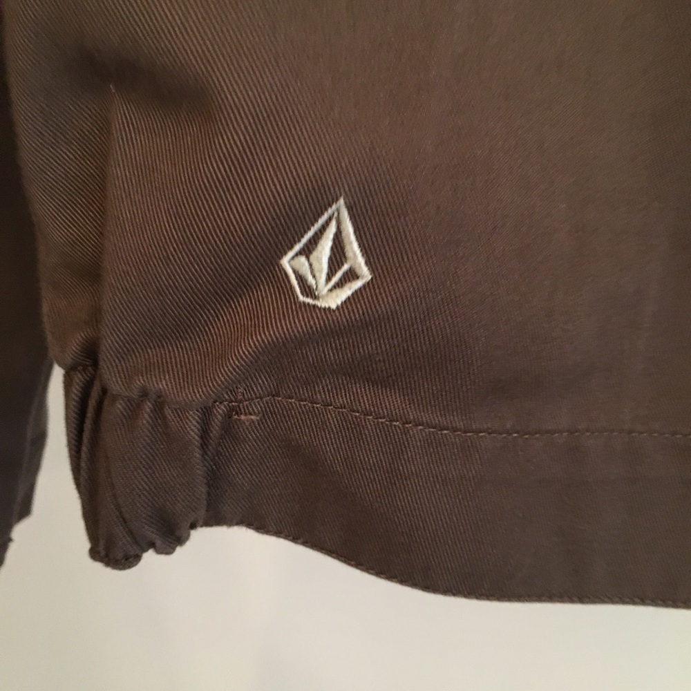 Like New Olive Volcom High Neck Army Jacket - image 2